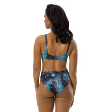 Load image into Gallery viewer, Galaxy Art Recycled high-waisted bikini