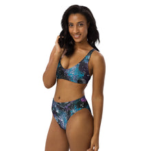 Load image into Gallery viewer, Galaxy Art Recycled high-waisted bikini