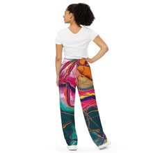 Load image into Gallery viewer, All-over print unisex wide-leg pants