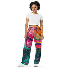 Load image into Gallery viewer, All-over print unisex wide-leg pants
