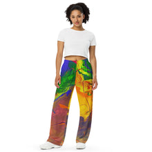 Load image into Gallery viewer, All-over print unisex wide-leg pants