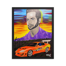 Load image into Gallery viewer, Paul Walker Art Framed poster