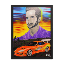 Load image into Gallery viewer, Paul Walker Art Framed poster