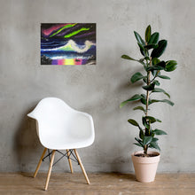 Load image into Gallery viewer, Neon Ocean Waves Photo paper poster
