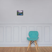 Load image into Gallery viewer, Night Wolf Photo paper poster