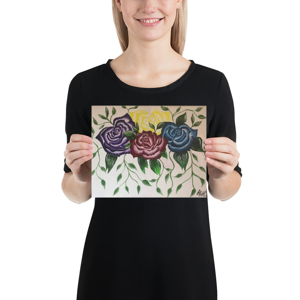 Roses Photo paper poster