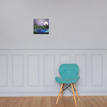 Load image into Gallery viewer, Night Wolf Photo paper poster