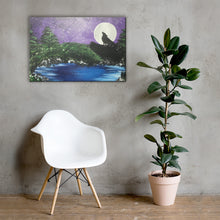 Load image into Gallery viewer, Night Wolf Canvas