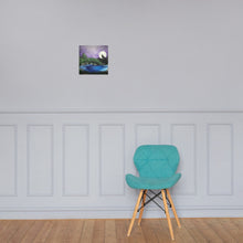 Load image into Gallery viewer, Night Wolf Photo paper poster